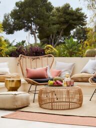Round Coffee Table Costa with Glass Top - thumbnail 2