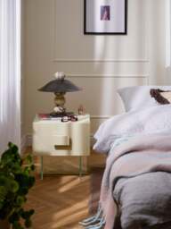 Bedside Table Kuno with Glass Legs - thumbnail 8