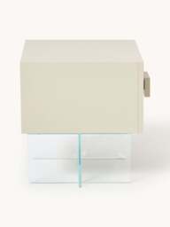 Bedside Table Kuno with Glass Legs - thumbnail 4