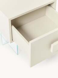 Bedside Table Kuno with Glass Legs - thumbnail 7