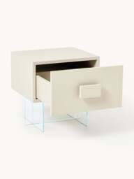 Bedside Table Kuno with Glass Legs - thumbnail 3
