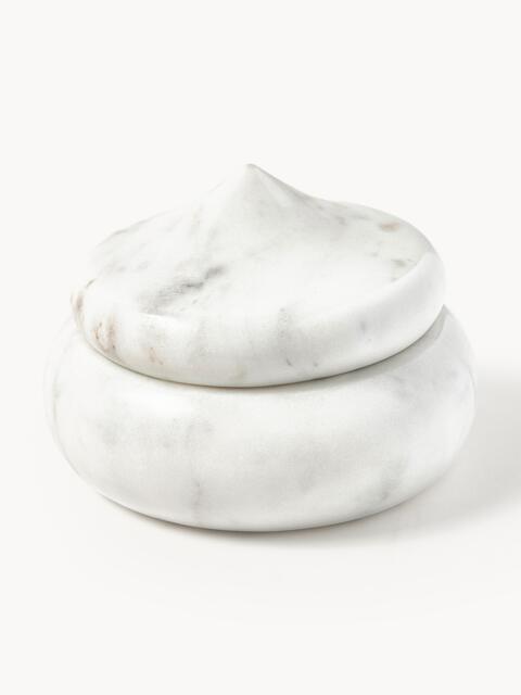 Marble Jewellery Box Meringue with Lid - image 1