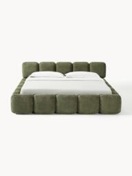 Upholstered Teddy Bouclé Bed Tayla - thumbnail 3