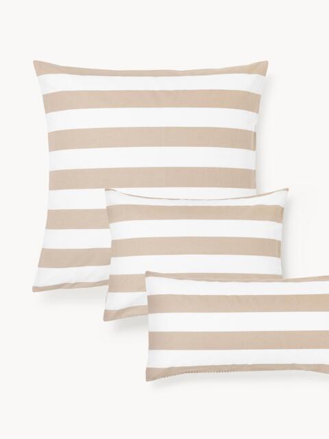 Striped Cotton Reversible Pillowcase Lorena