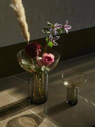 Mouth-Blown Glass Vase Torus, H 20 cm - thumbnail 3