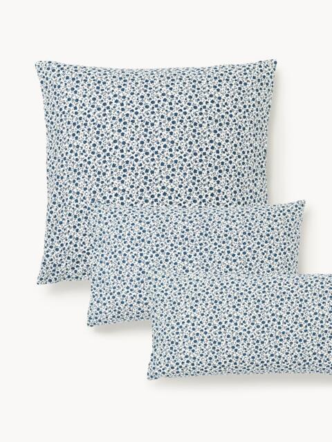 Washed Cotton Pillowcase Nolana with A Small Floral Pattern