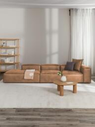 XL Modular Leather Chaise Lennon - thumbnail 2