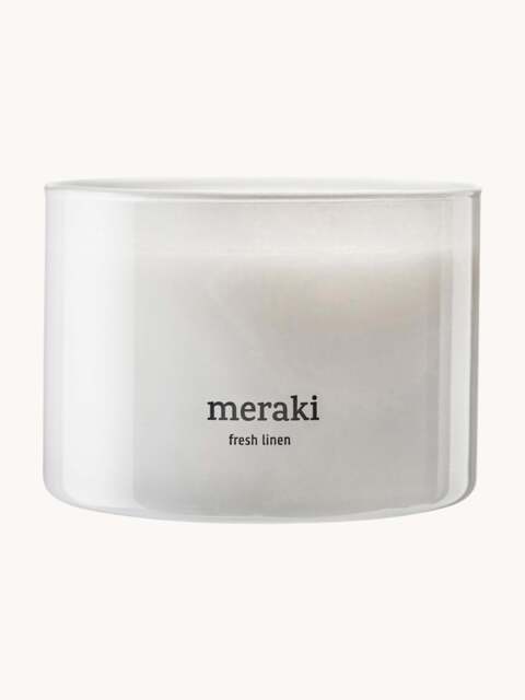 Scented Three-Wick Candle Fresh Linen Lemon, Jasmine & Musk) - image 1