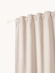Velvet Dim-Out Multi-Band Curtains Rush, Set of 2, W 135 cm - thumbnail 3