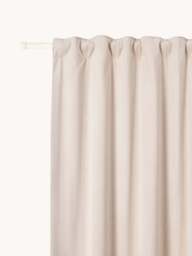 Velvet Dim-Out Multi-Band Curtains Rush, Set of 2, W 135 cm - thumbnail 1