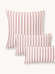 Striped Cotton Pillowcase Diogo - thumbnail 1