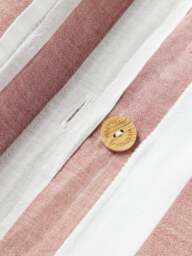 Striped Cotton Pillowcase Diogo - thumbnail 4