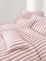 Striped Cotton Pillowcase Diogo - thumbnail 2