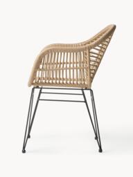 Polyrattan Dining Chairs Costa with Armrests, Set of 2 - thumbnail 4