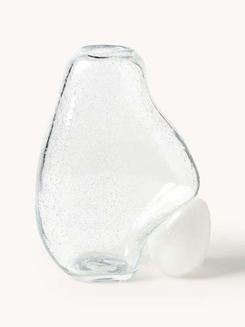Glass Vase Nicky with Air Bubbles, H 30 cm - image 1