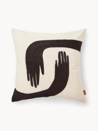 Hand-Embroidered Cotton Cushion Cover Pose - thumbnail 1