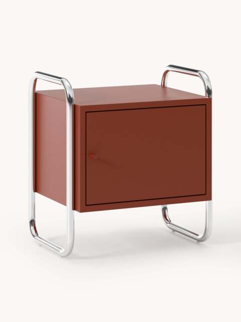 Metal Bedside Table Robyn, left- or right-hinged options - image 1