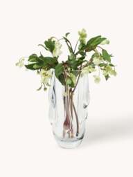 Glass Vase Carliz with Dripping Effect, H 27 cm - thumbnail 4