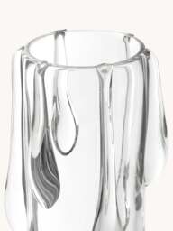 Glass Vase Carliz with Dripping Effect, H 27 cm - thumbnail 2