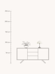 Dimmable Portable LED Table Lamp Panthella 250, Design Verner Panton - thumbnail 4
