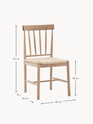 Handmade Oak Wood Dining Chairs Eton, Set of 2 - thumbnail 7
