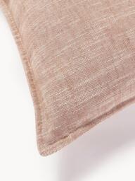 Large Linen Blend Sofa Cushion Lennon, 60 x 60 cm - thumbnail 2