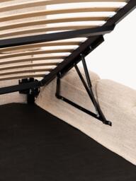 Upholstered Bouclé Bed Tayla with Storage Space - thumbnail 5