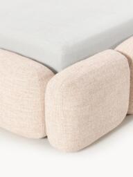 Upholstered Bouclé Bed Tayla with Storage Space - thumbnail 3