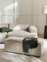 XL Corduroy Ottoman Melva, W 116 x D 42 cm - thumbnail 2