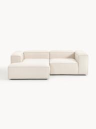 Linen Blend Modular Corner Sofa Lennon (3-seater) - thumbnail 1