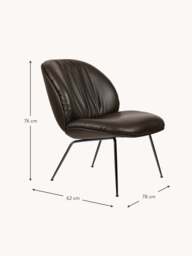 Leather Lounge Chair Beetle - thumbnail 5