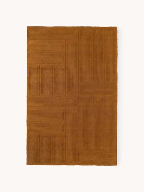 High-Low Wool Rug Alexia, Hand-Tufted