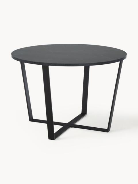 Round Dining Table Amble with Marble Look Table Top, Ø 110 cm - image 1