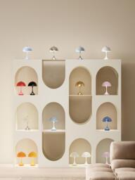 Small Portable LED Table Lamp Panthella 160, Design Verner Panton - thumbnail 2