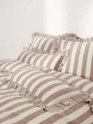 Ruffled Linen-Cotton Pillowcase Posie - thumbnail 2