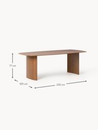 Oak Wood Dining Table Chandler, in various sizes - thumbnail 4