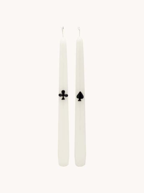 Dinner Candles Play Your Cards Right, Set of 2