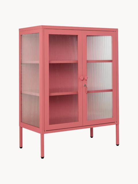 Metal Display Cabinet The Mixer with Ribbed Glass - image 1