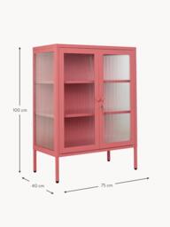 Metal Display Cabinet The Mixer with Ribbed Glass - thumbnail 7