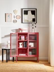 Metal Display Cabinet The Mixer with Ribbed Glass - thumbnail 5