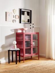 Metal Display Cabinet The Mixer with Ribbed Glass - thumbnail 2