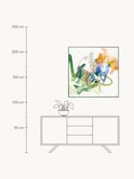Hand-Embellished Canvas Print Confidential Green - thumbnail 4