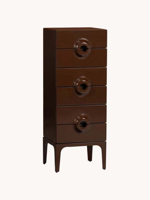 Eucalyptus Wood Bedside Table Merge - image 1