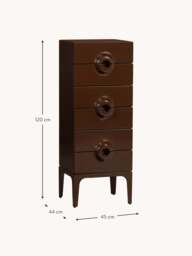 Eucalyptus Wood Bedside Table Merge - thumbnail 4
