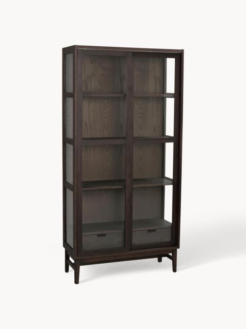 Wooden Display Cabinet Hazelton with Sliding Doors - image 1