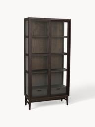 Wooden Display Cabinet Hazelton with Sliding Doors