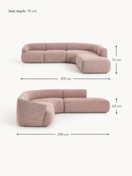 Modular Bouclé Corner Sofa Sofia (4-seater) - thumbnail 8