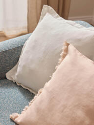 Linen Cushion Cover Luana with Fringes - thumbnail 6