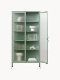 Metal Display Cabinet The Collector with Ribbed Glass - thumbnail 5