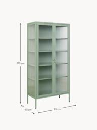 Metal Display Cabinet The Collector with Ribbed Glass - thumbnail 8
